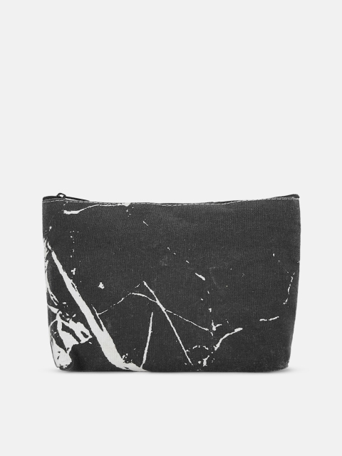 

Forever Glam by Pantaloons Black & White Printed Travel Pouch