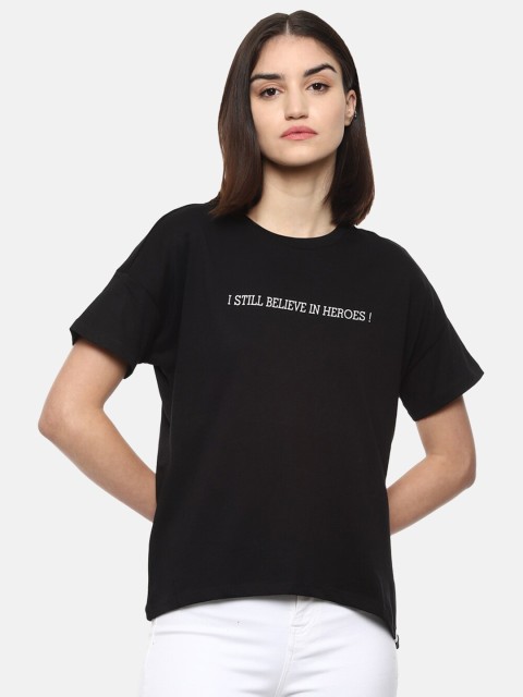 

Van Heusen Woman Women Black Printed T-shirt