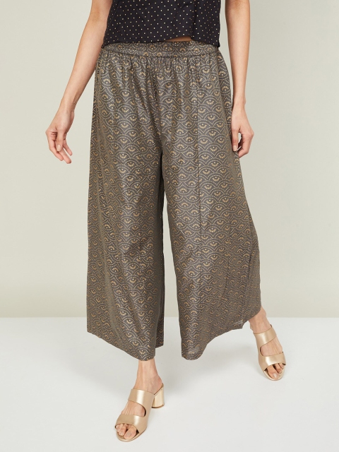 

Melange by Lifestyle Women Grey Ethnic Motifs Printed Palazzos