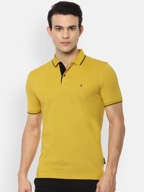 

Van Heusen Sport Men Yellow Polo Collar Pure Cotton T-shirt