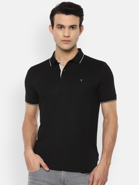 

Van Heusen Sport Men Black Polo Collar Pure Cotton T-shirt