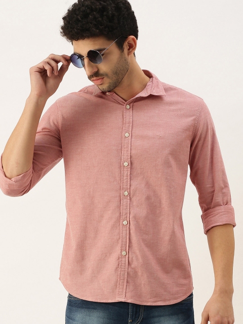 

Flying Machine Men Pink Slim Fit Opaque Casual Shirt