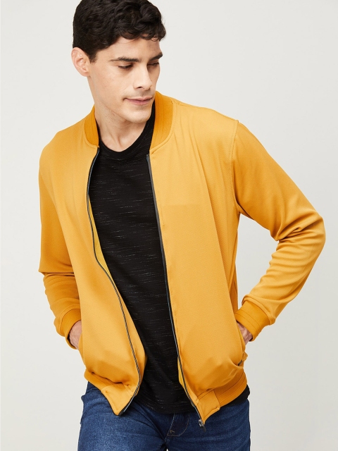 

Fame Forever by Lifestyle Men Yellow Solid Bomber Jacket