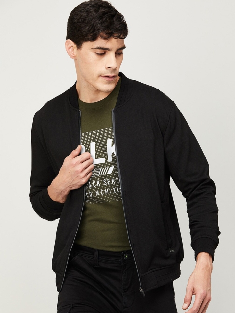 

Fame Forever by Lifestyle Men Black Self Design Jacket