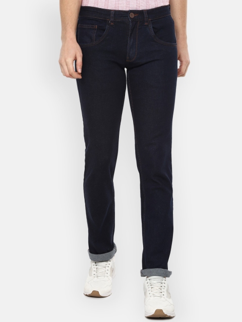 

V Dot Men Navy Blue Slim Fit Stretchable Jeans