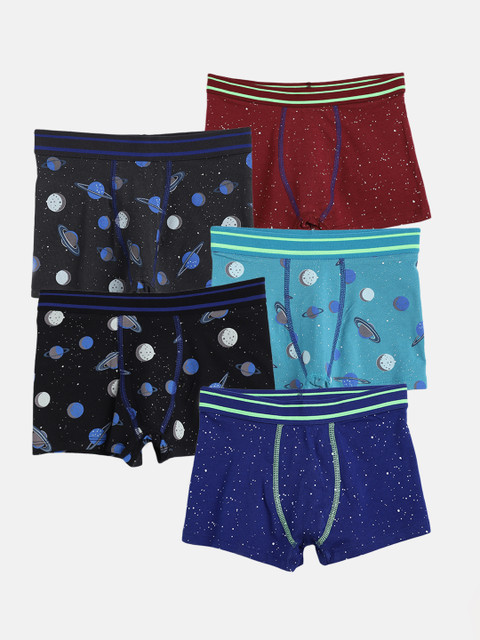 

Marks & Spencer Boys Pack of 5 Trunks, Black