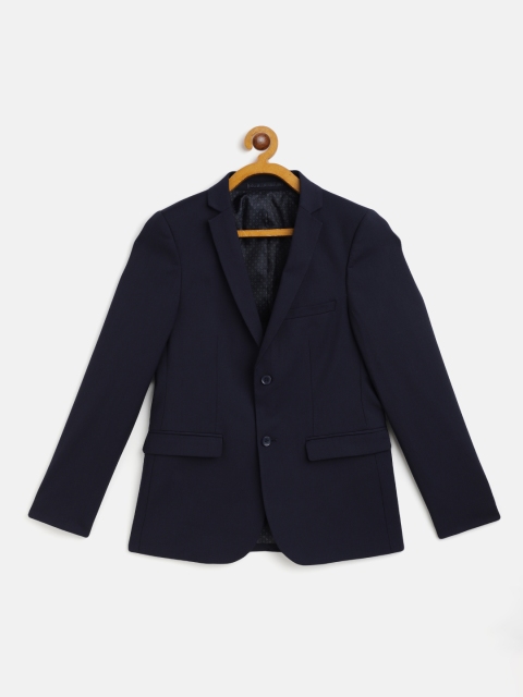 

Marks & Spencer Boys Navy Blue Solid Single Breasted Blazer