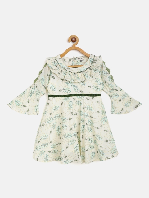 

Bella Moda Girls Off White Floral Fit & Flare Dress