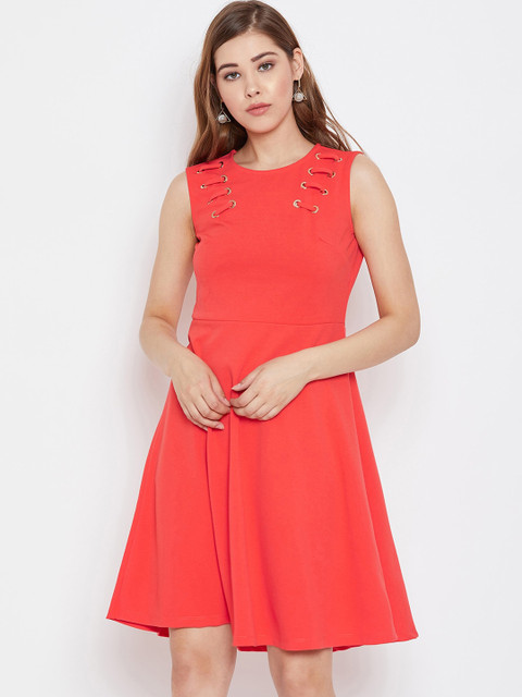 

Madame Coral Pink Embellished Dress