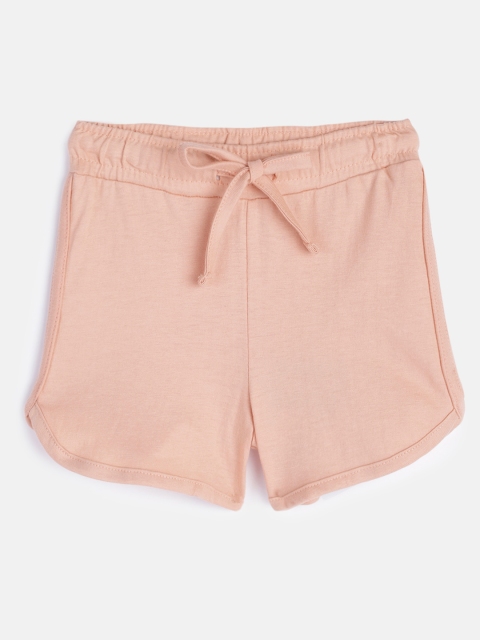 

HERE&NOW Girls Pink Regular Shorts