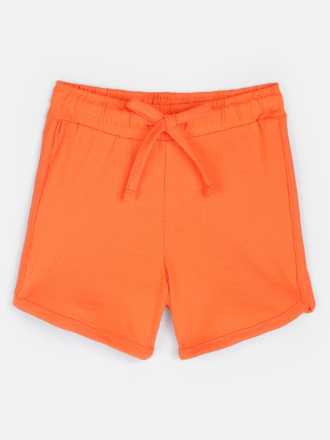 

HERE&NOW Girls Orange Regular Shorts