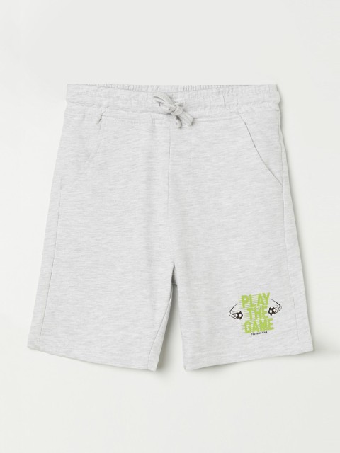 

Fame Forever by Lifestyle Boys Grey Melange Cotton Shorts