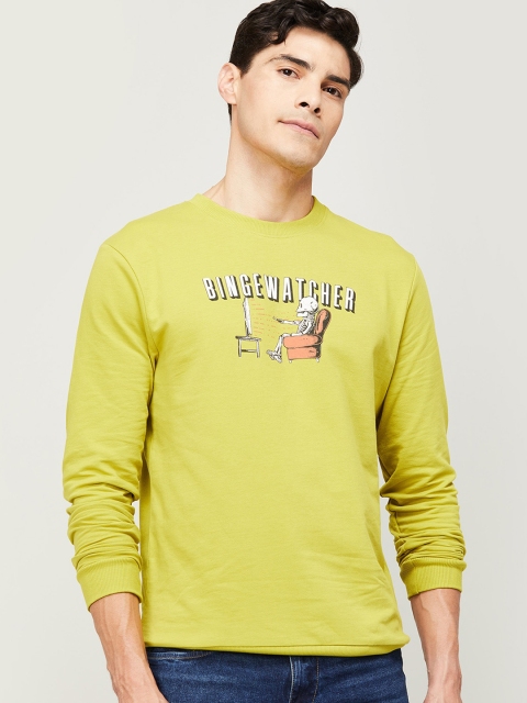 

Fame Forever by Lifestyle Men Green Printed Sweatshirt