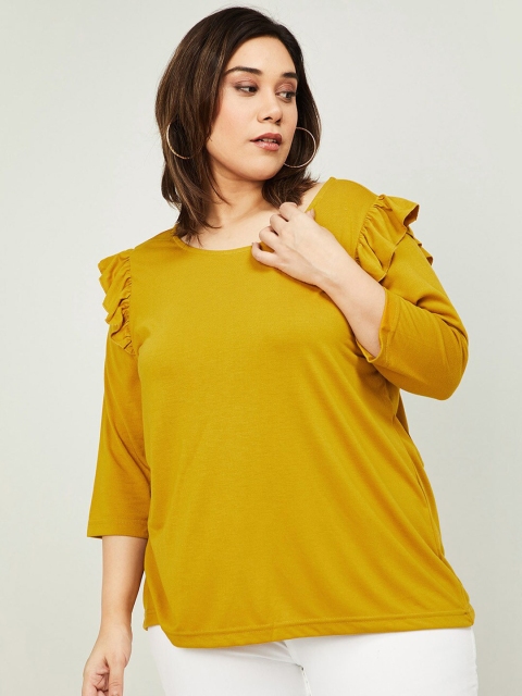 

nexus Mustard Yellow Solid Regular Top