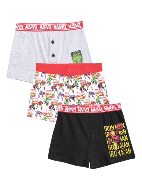 

Charm n Cherish Boys Pack Of 3 Assorted Pure Cotton Boxers