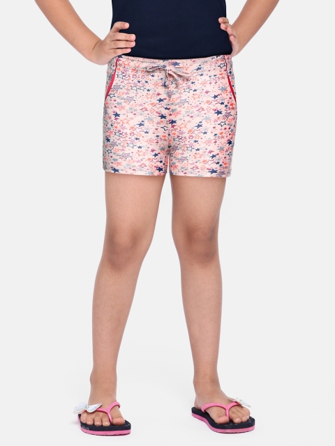 

Sweet Dreams Girls Pink Printed Pure Cotton Lounge Shorts
