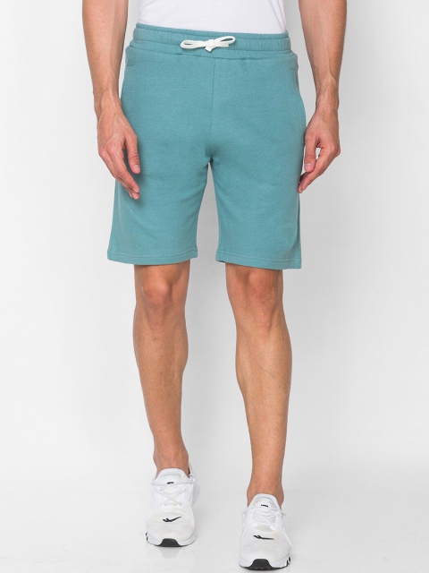 

Smugglerz Men Sea Green Lounge Shorts