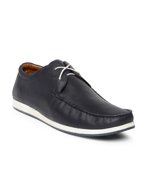 

Louis Philippe Men Navy Leather Casual Shoes, Na