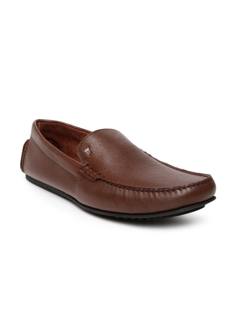 

Louis Philippe Men Brown Solid Leather Driving Shoes