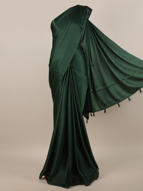 

Pothys Green Striped Satin Saree