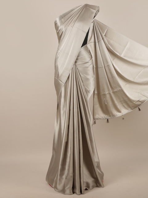 

Pothys Grey Satin Saree