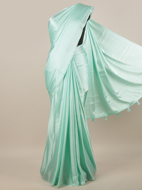 

Pothys Green Satin Saree