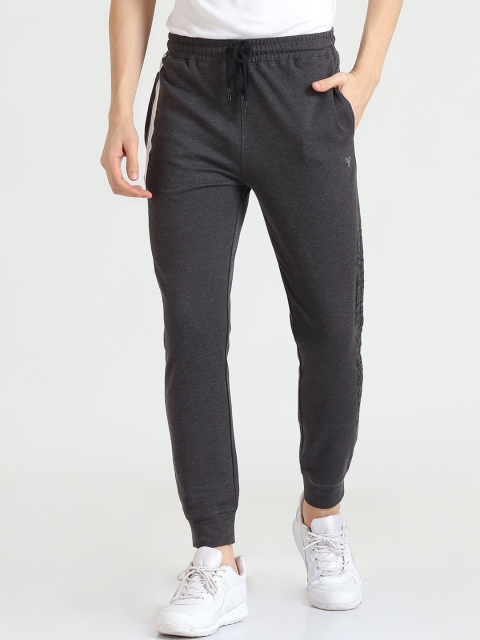 

POKER ACTIVE Men Charcoal Grey Solid Regular Fit Track Pant