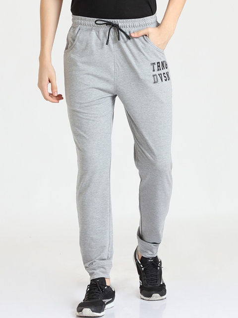 

POKER ACTIVE Men Grey Printed Regular Fit Track Pants