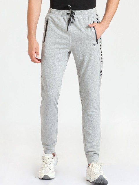 

POKER ACTIVE Men Grey Solid Regular Fit Track Pant