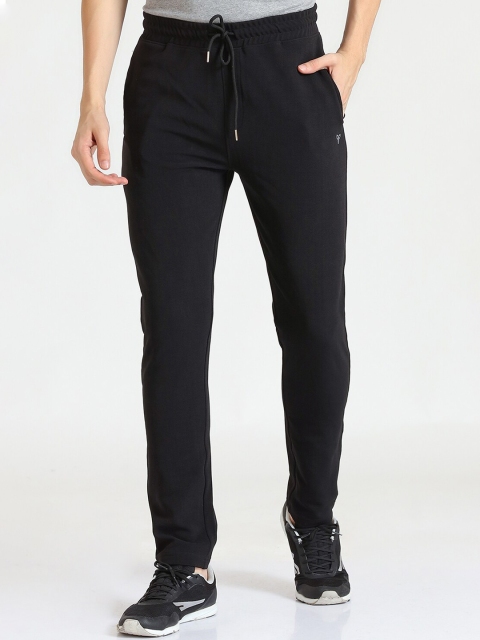 

POKER ACTIVE Men Black Solid Track Pants