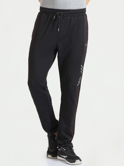 

POKER ACTIVE Mens Black Solid Regular Fit Track Pants