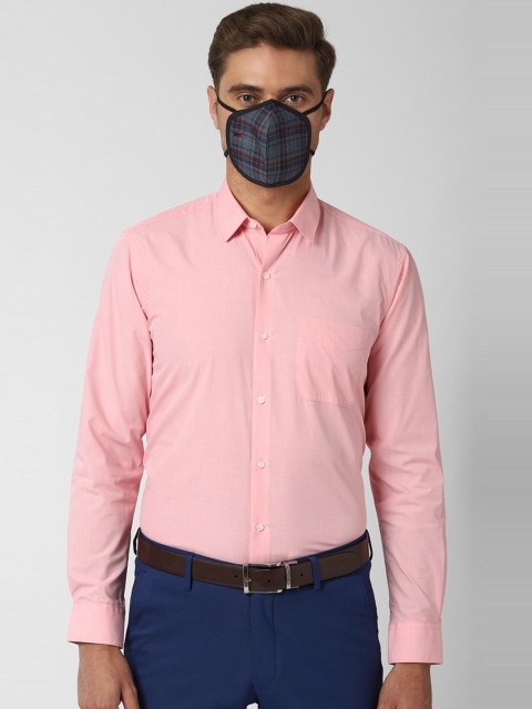

Peter England Men Pink Opaque Formal Shirt