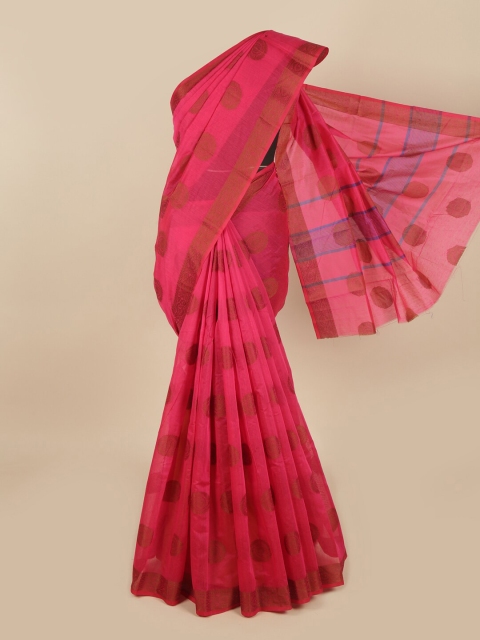 

Pothys Pink & Purple Ethnic Motifs Saree