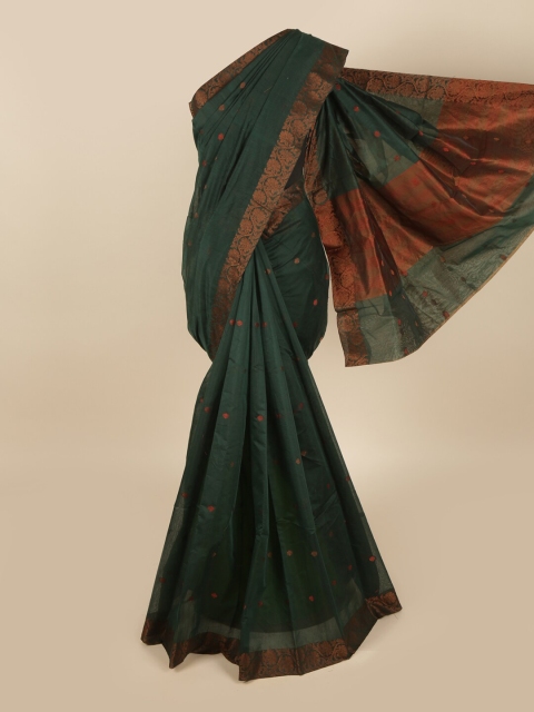 

Pothys Green Woven Design Saree