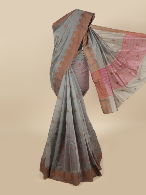 

Pothys Grey & Brown Saree