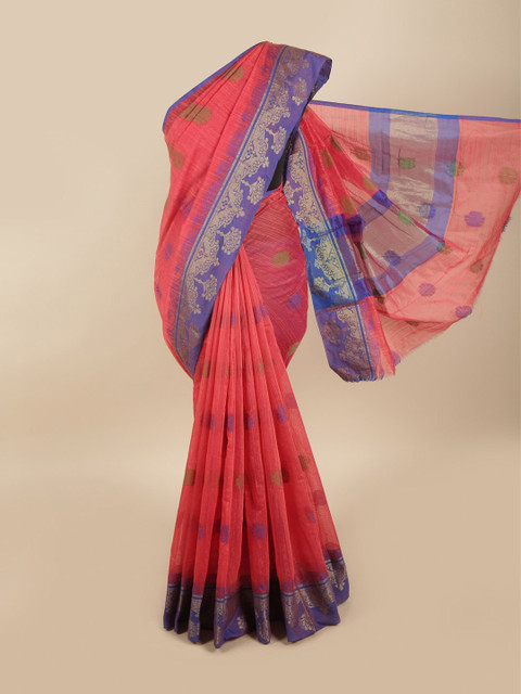 

Pothys Pink & Purple Woven Design Saree