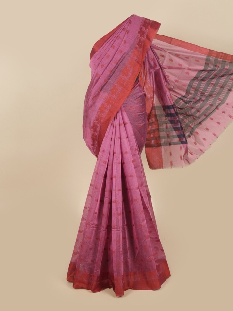 

Pothys Pink & Black Ethnic Motifs Saree