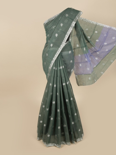 

Pothys Green Printed Saree