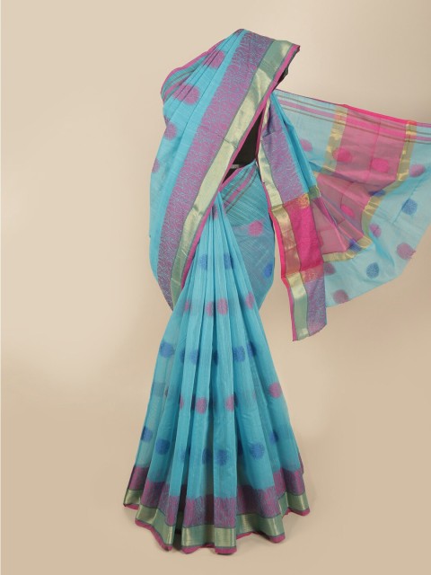 

Pothys Blue & Purple Woven Design Saree