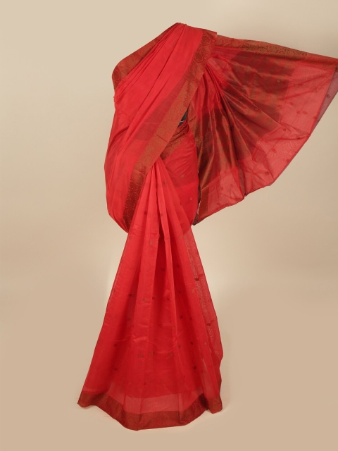 

Pothys Red & Brown Saree