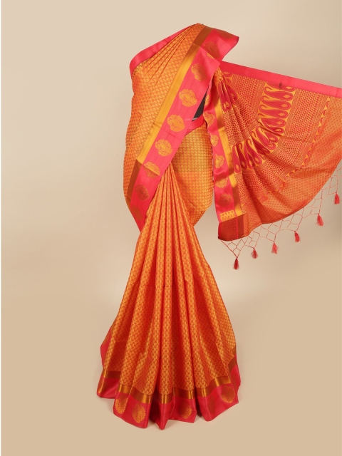 

Pothys Orange & Pink Woven Design Zari Art Silk Saree