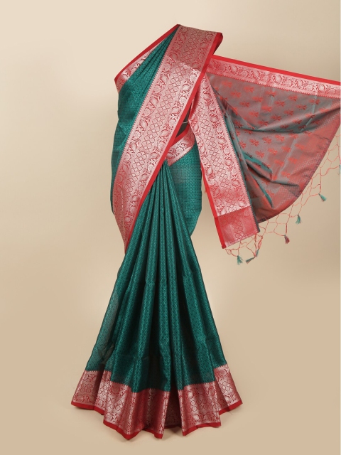 

Pothys Green & Red Woven Design Zari Art Silk Saree