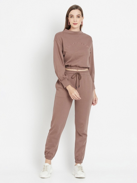 

iki chic Women Brown Top with Pyjamas