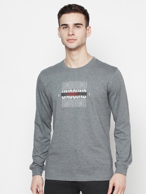 

METTLE Men Grey Printed T-shirt