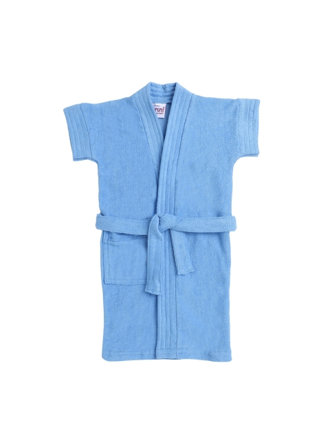 

BUMZEE Boys Blue Solid Terry Cotton Bath Robe