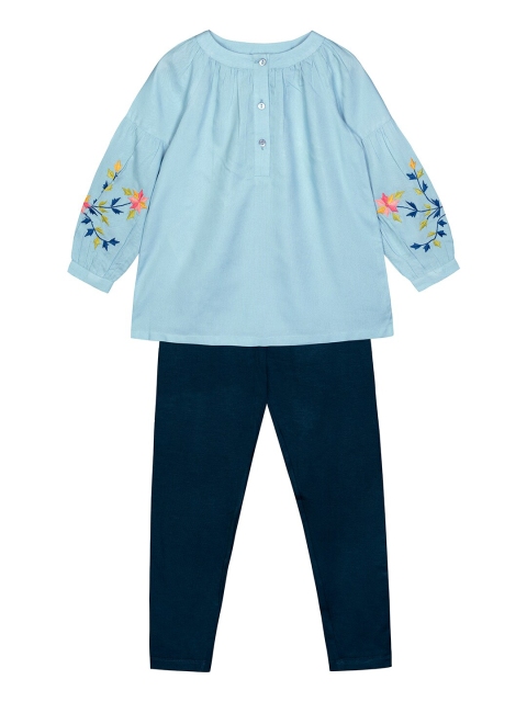 

Budding Bees Girls Blue Top with Leggings
