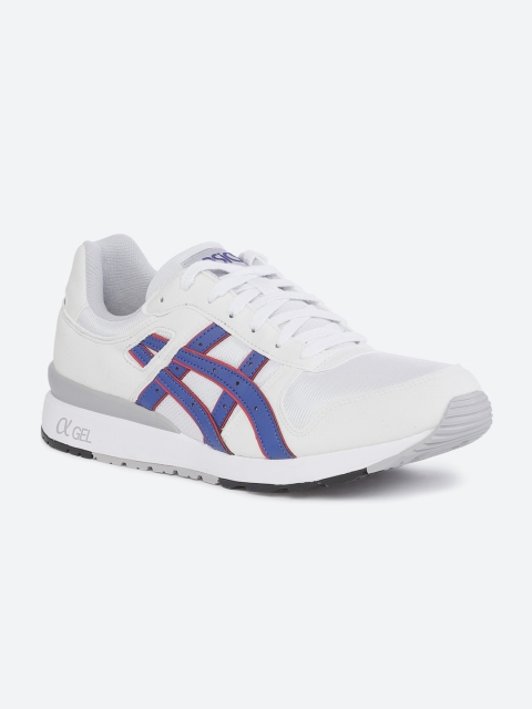 

ASICS Men White Striped Sneakers