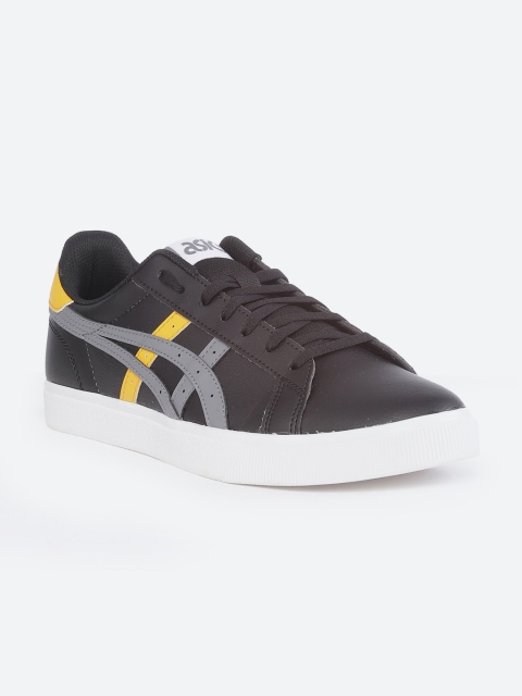 

ASICS Men Black & Grey Printed PU Sneakers Classic CT