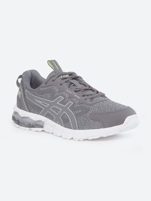 

ASICS Men Grey Woven Design PU Sneakers