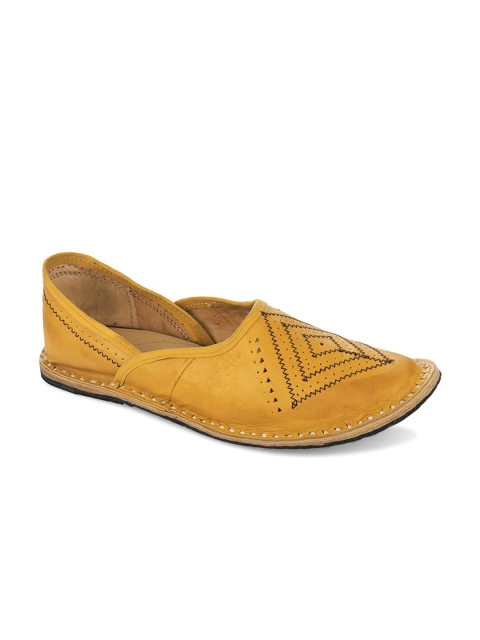 

Hulya Men Tan Textured Leather Mojaris